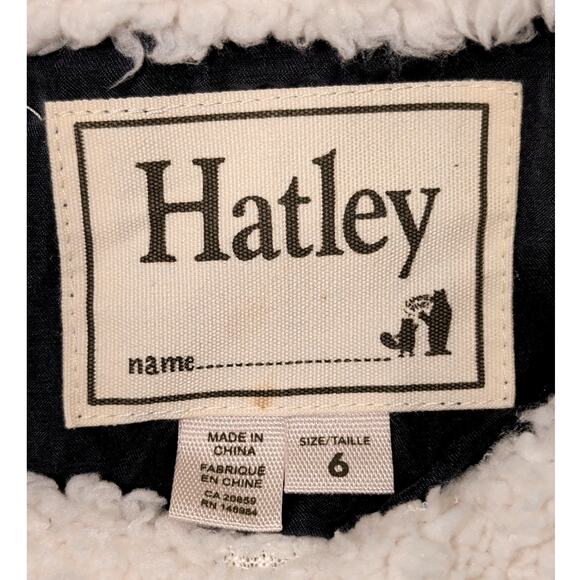 Hatley Boys Puffer Vest Sherpa Lined Gray and Cream Size 6 - Picture 5 of 5